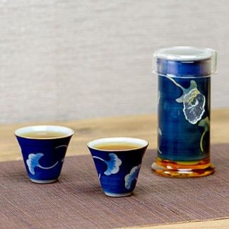 deep blue glazed slim steeper